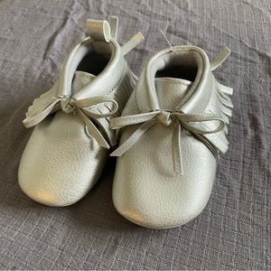 Silver Baby Moccasin